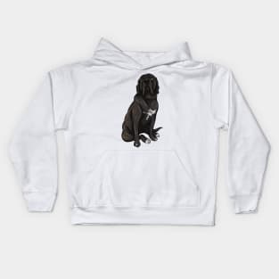 Cute English Mastiff Dog | Black Brindle Kids Hoodie